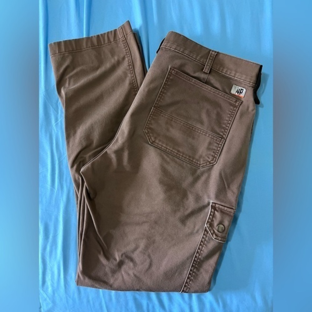 Men's Brown Utility Work Pants - Duluth Trading Company 40 Grit
38x34 Slim Fit
